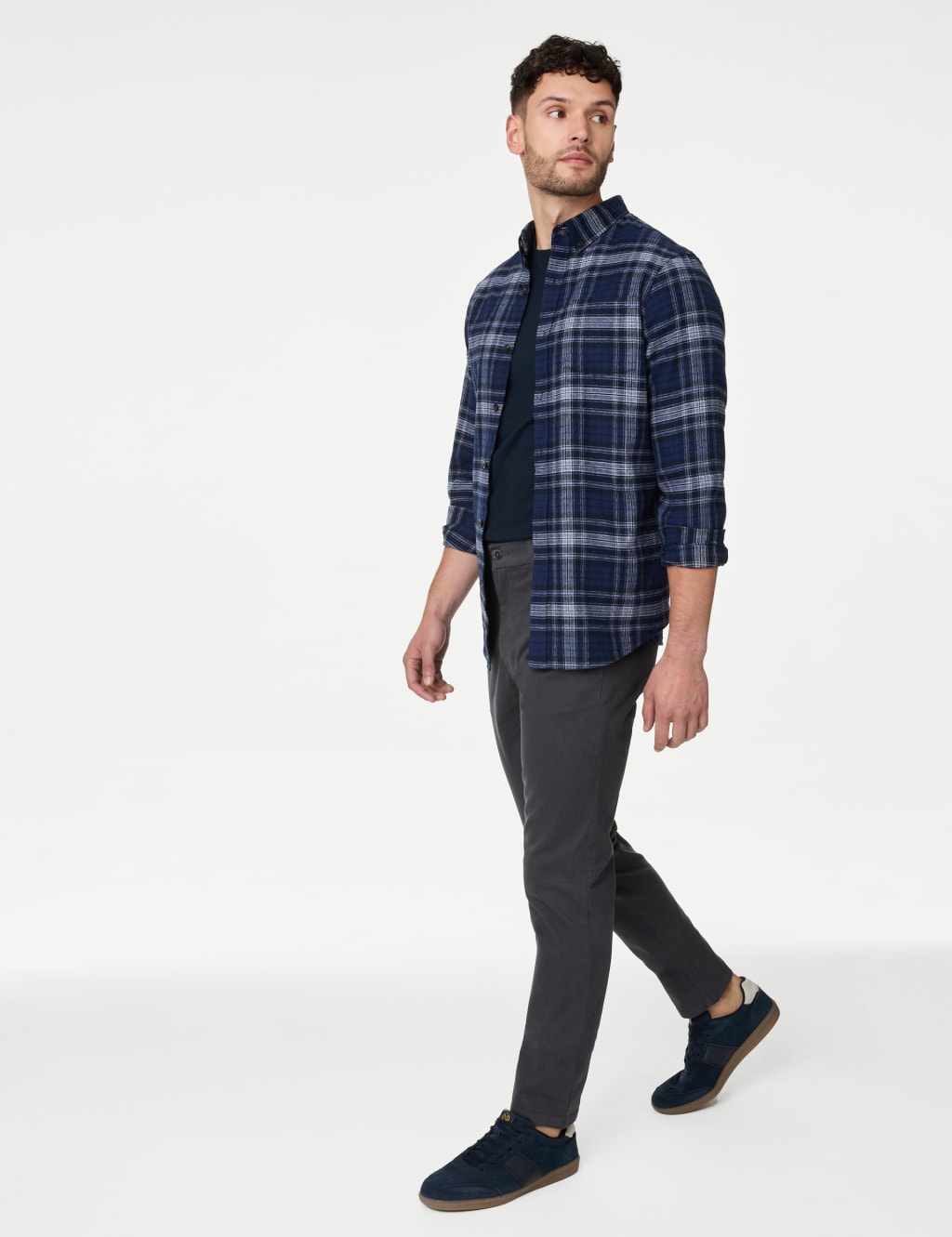 Pegasus Twill Trouser With Hidden Stretch Waist | Chums