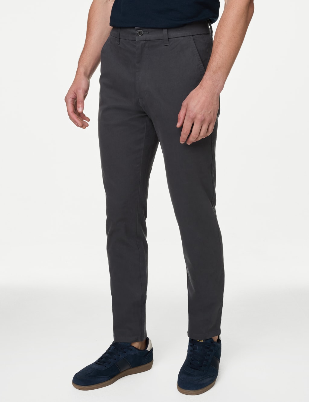 Pegasus Twill Trouser With Hidden Stretch Waist | Chums