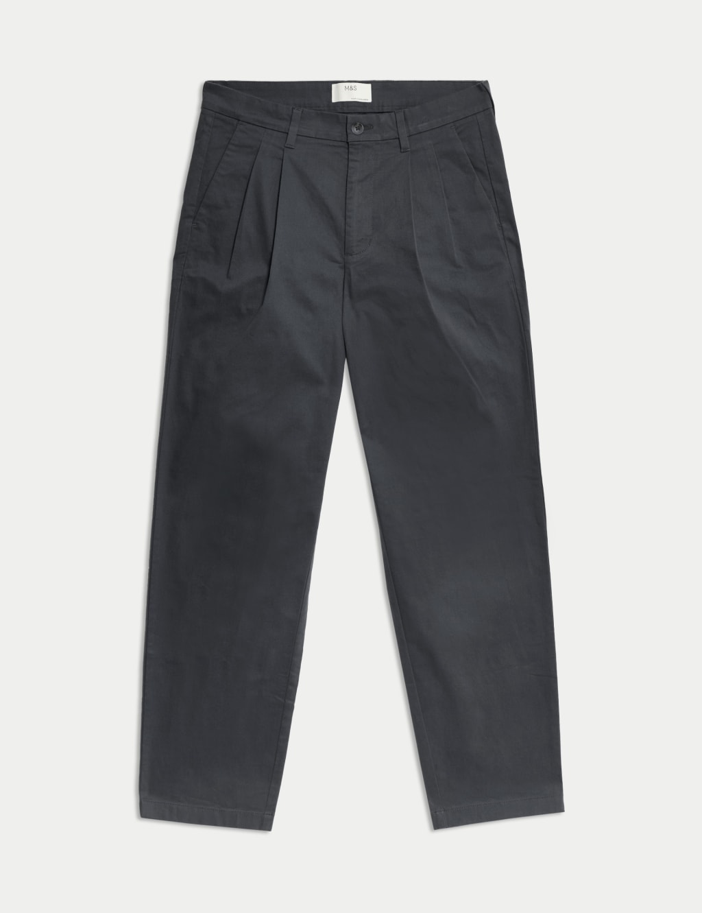 Tapered Fit Twin Pleat Stretch Chinos 2 of 6