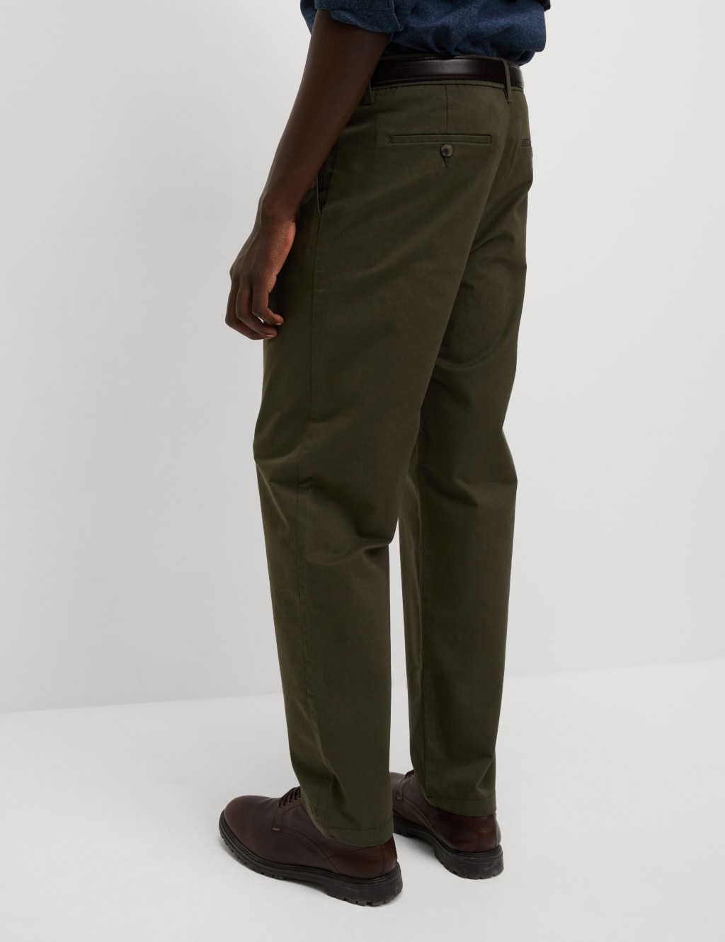 Tapered Fit Twin Pleat Stretch Chinos 7 of 7