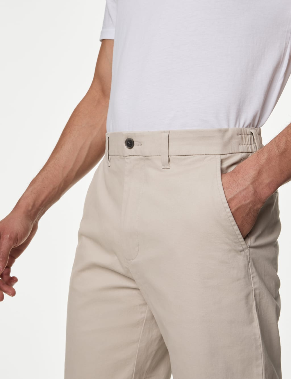 Regular Fit Elasticated Waist Chinos 3 of 6