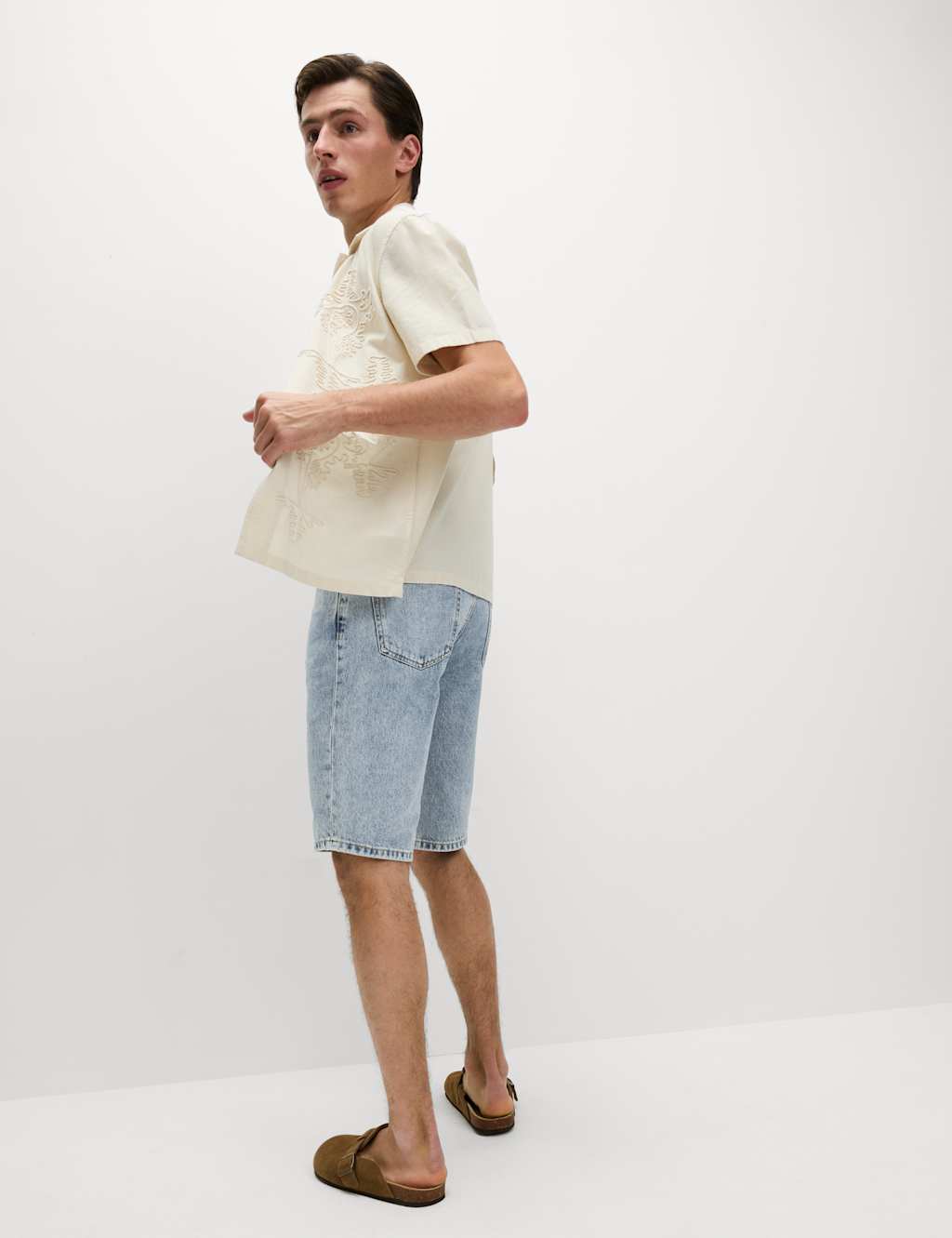 Authentic Relaxed Straight Fit Denim Shorts 3 of 5