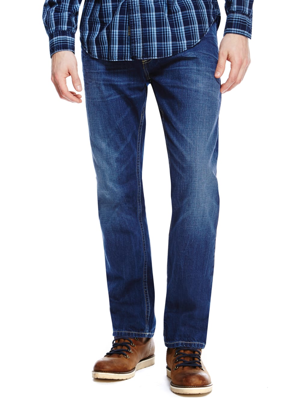 Relaxed Fit Washed Jeans 1 of 3