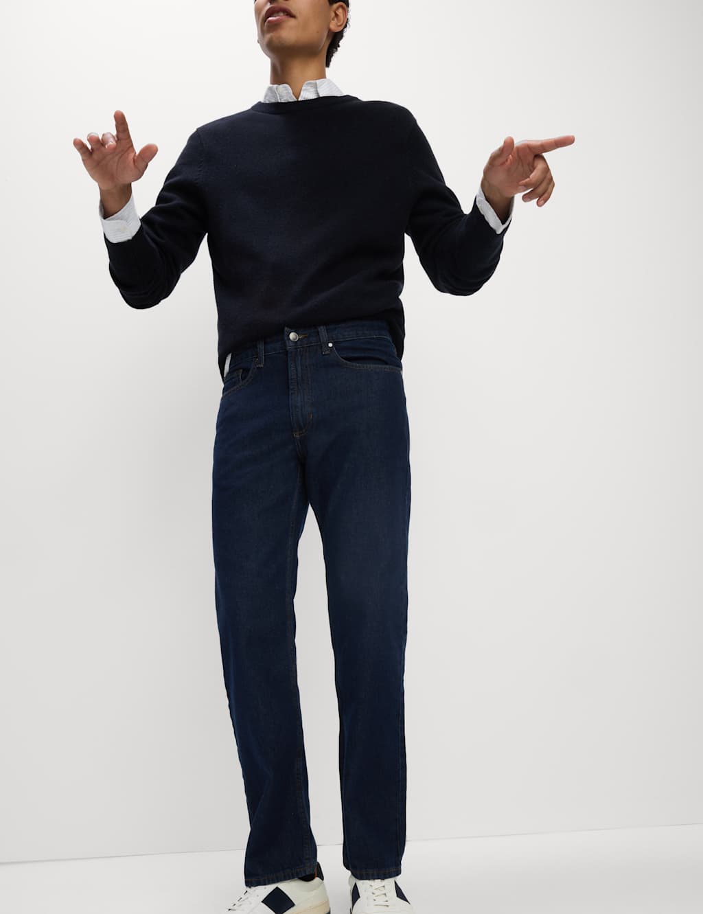Straight Fit Pure Cotton Jeans 4 of 6