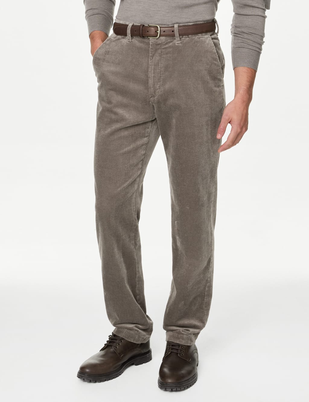 Regular Fit Luxury Corduroy Trouser M S Collection M S