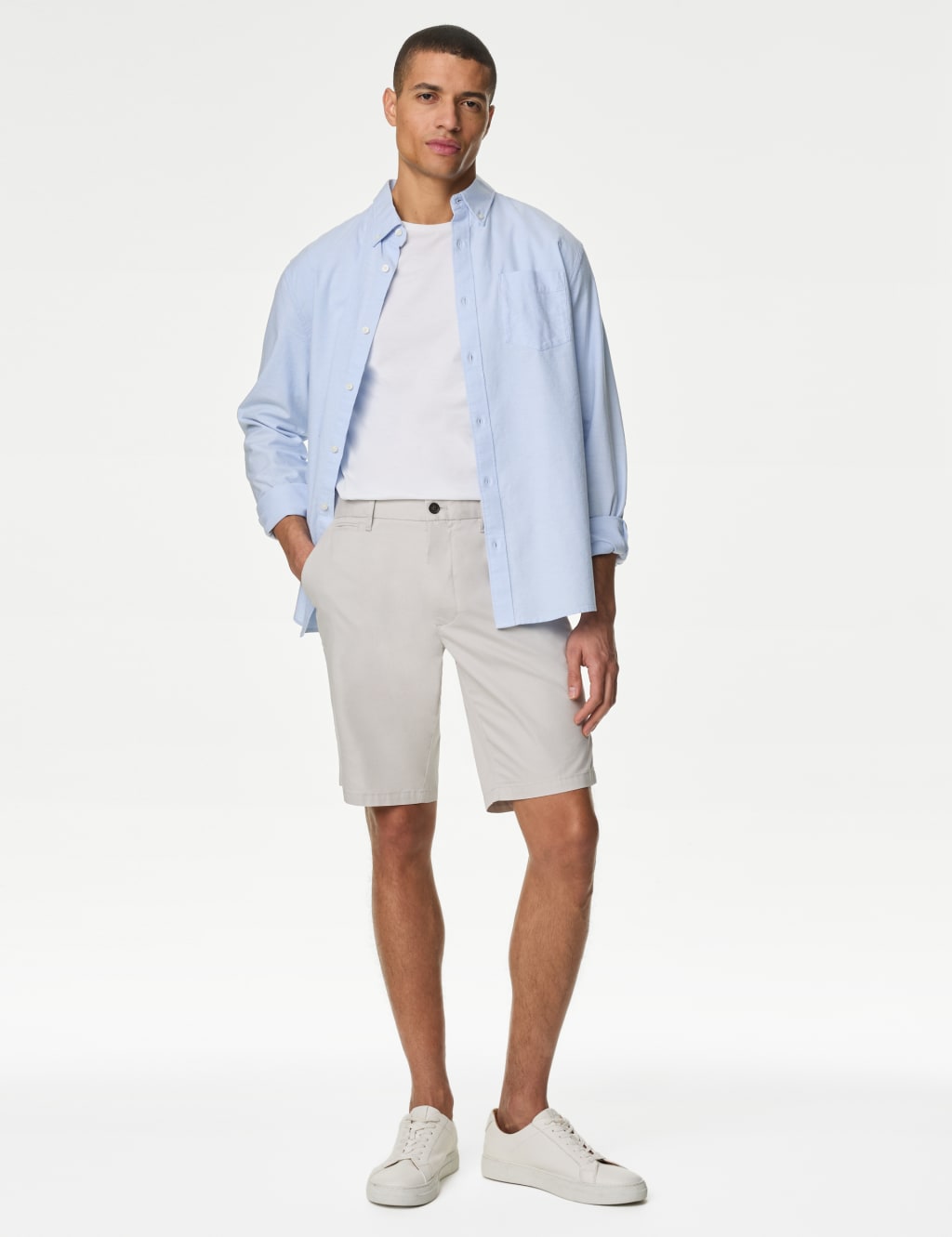 Super Lightweight Stretch Chino Shorts M S Collection M S