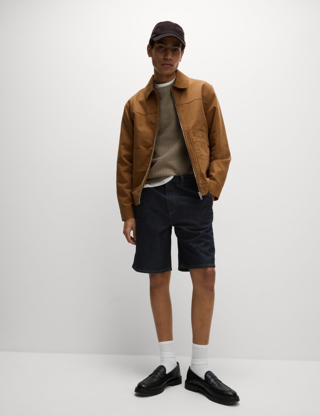 Straight Fit Lightweight Denim Shorts 6 of 6