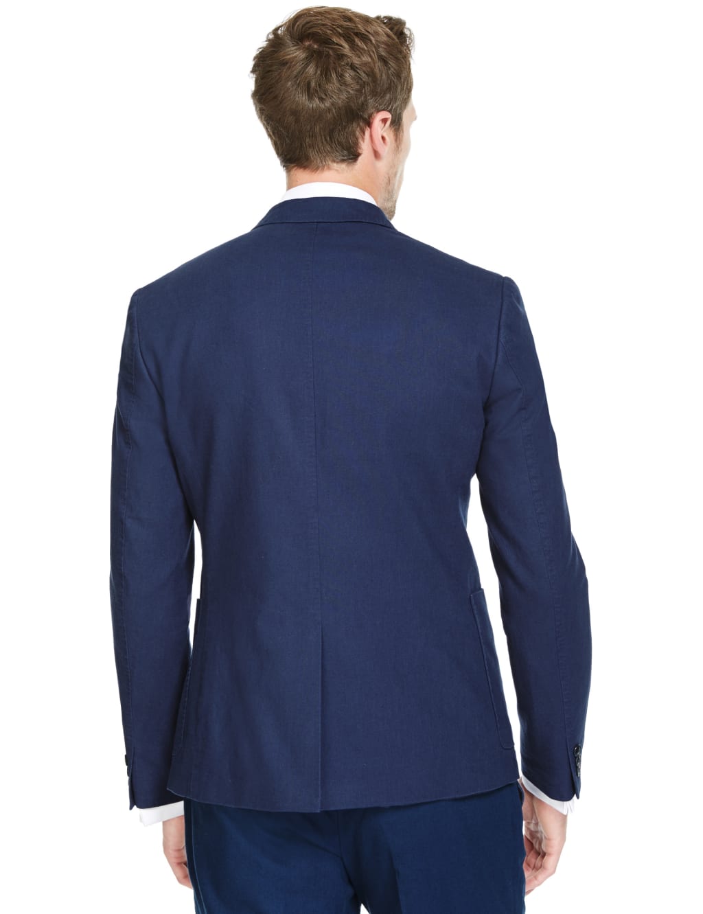 Linen Blend Slim Fit 2 Button Jacket 3 of 9