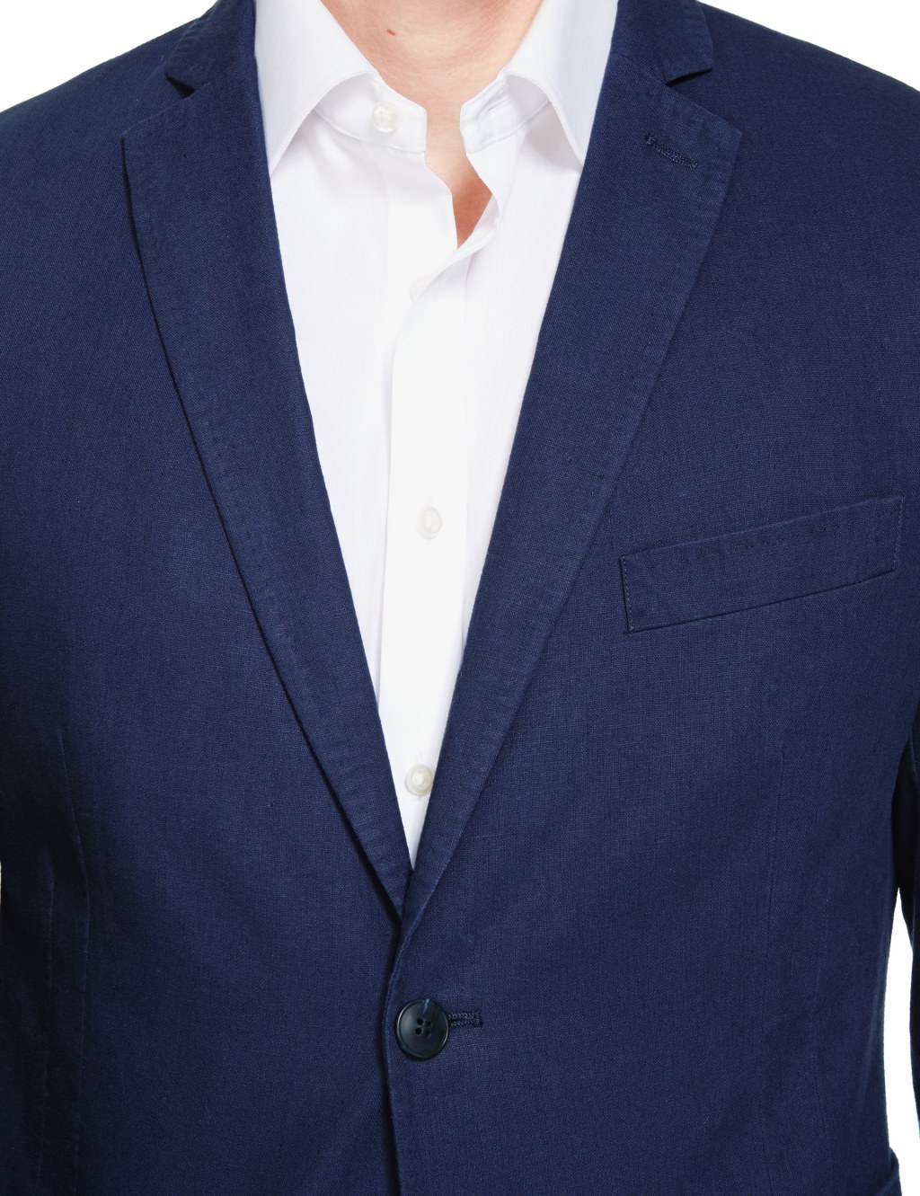Linen Blend Slim Fit 2 Button Jacket 4 of 9