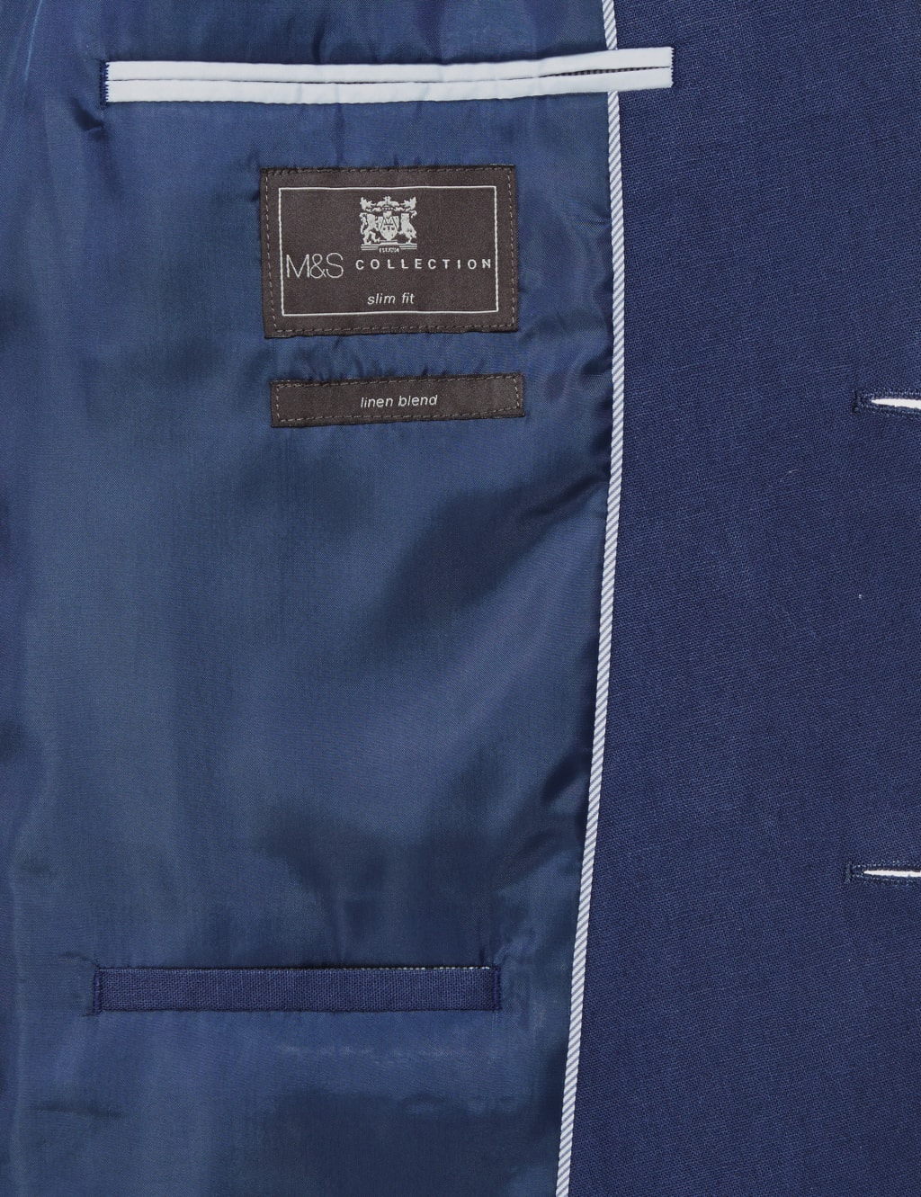 Linen Blend Slim Fit 2 Button Jacket 8 of 9
