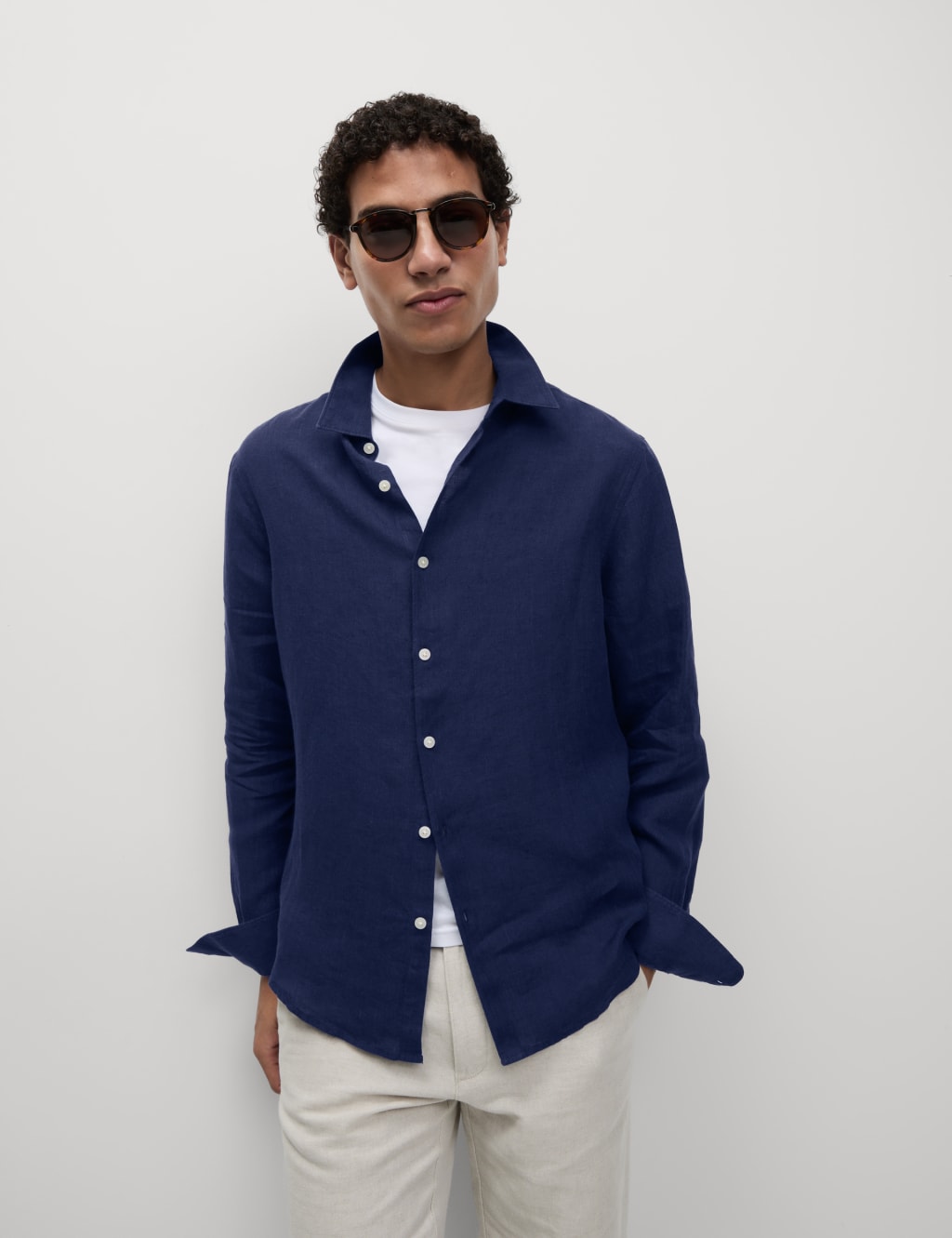 Regular Fit Pure Linen Shirt 4 of 5