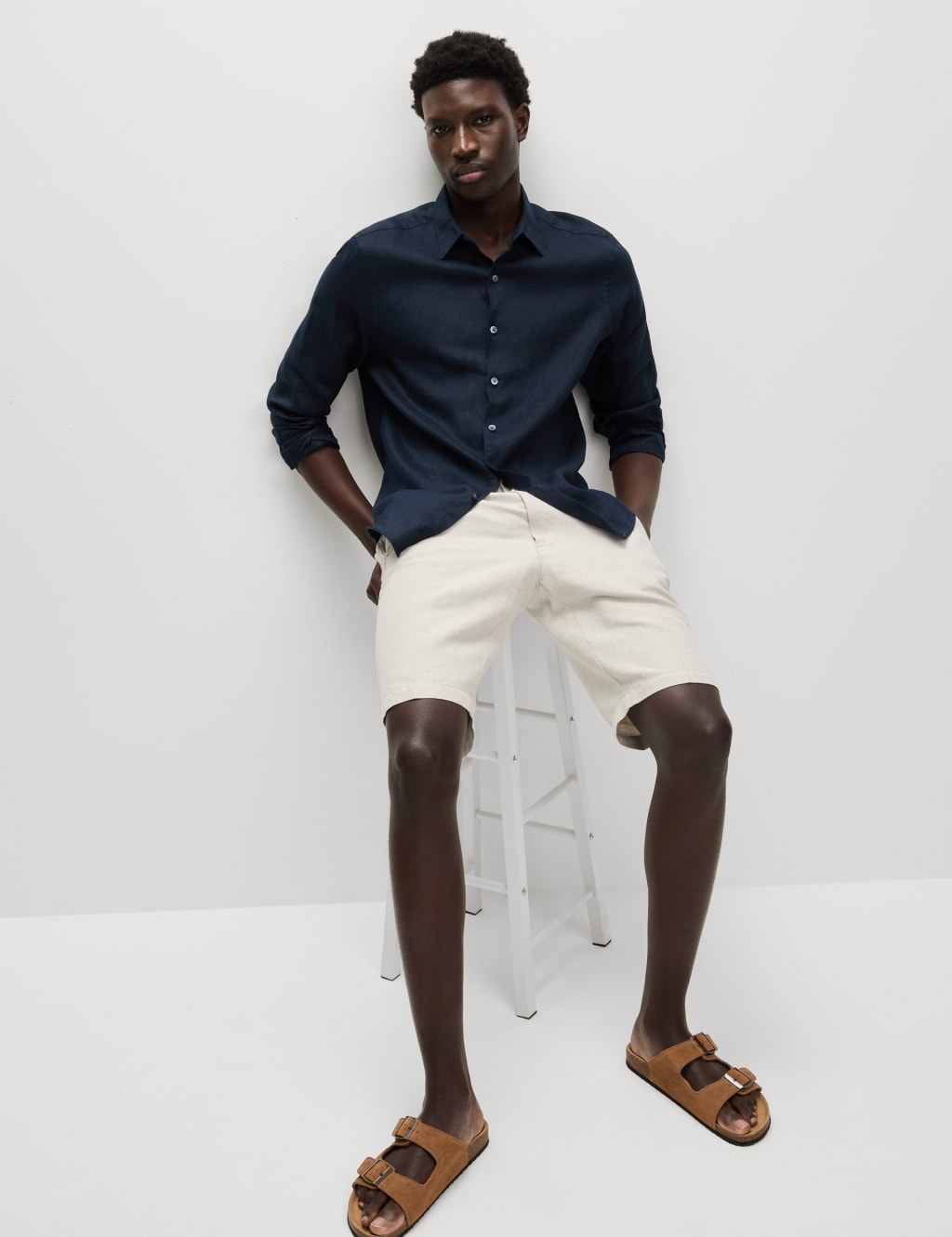 Regular Fit Pure Linen Shirt 4 of 5