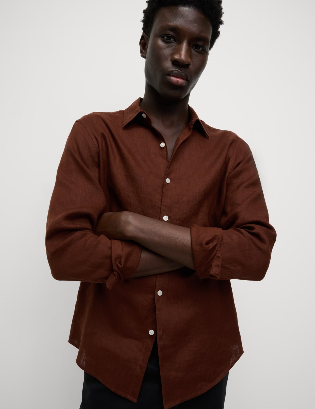 Regular Fit Pure Linen Shirt 1 of 6
