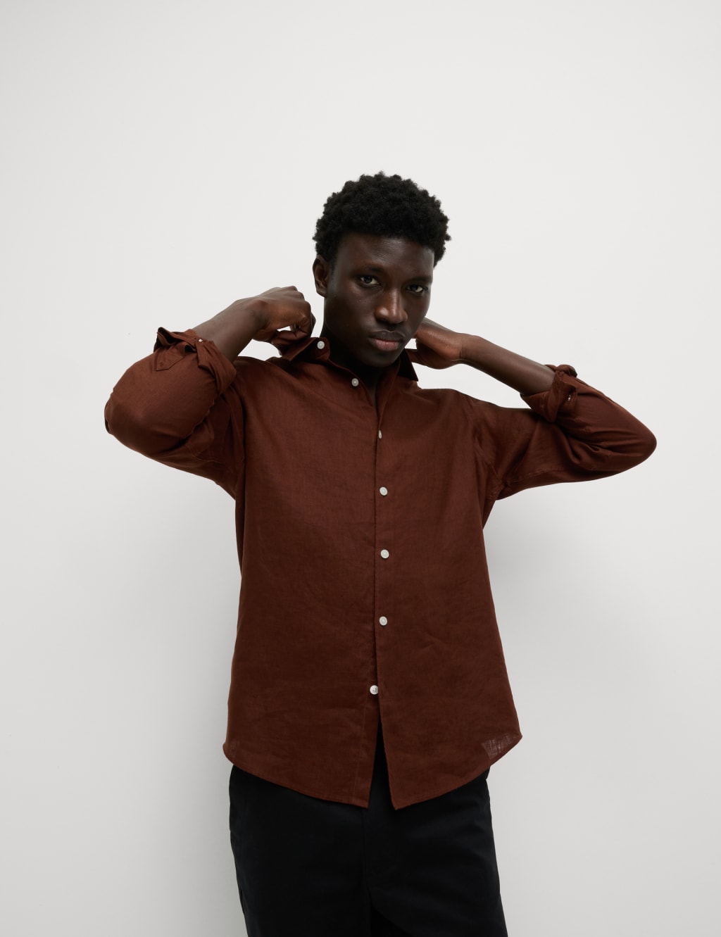 Regular Fit Pure Linen Shirt 6 of 6