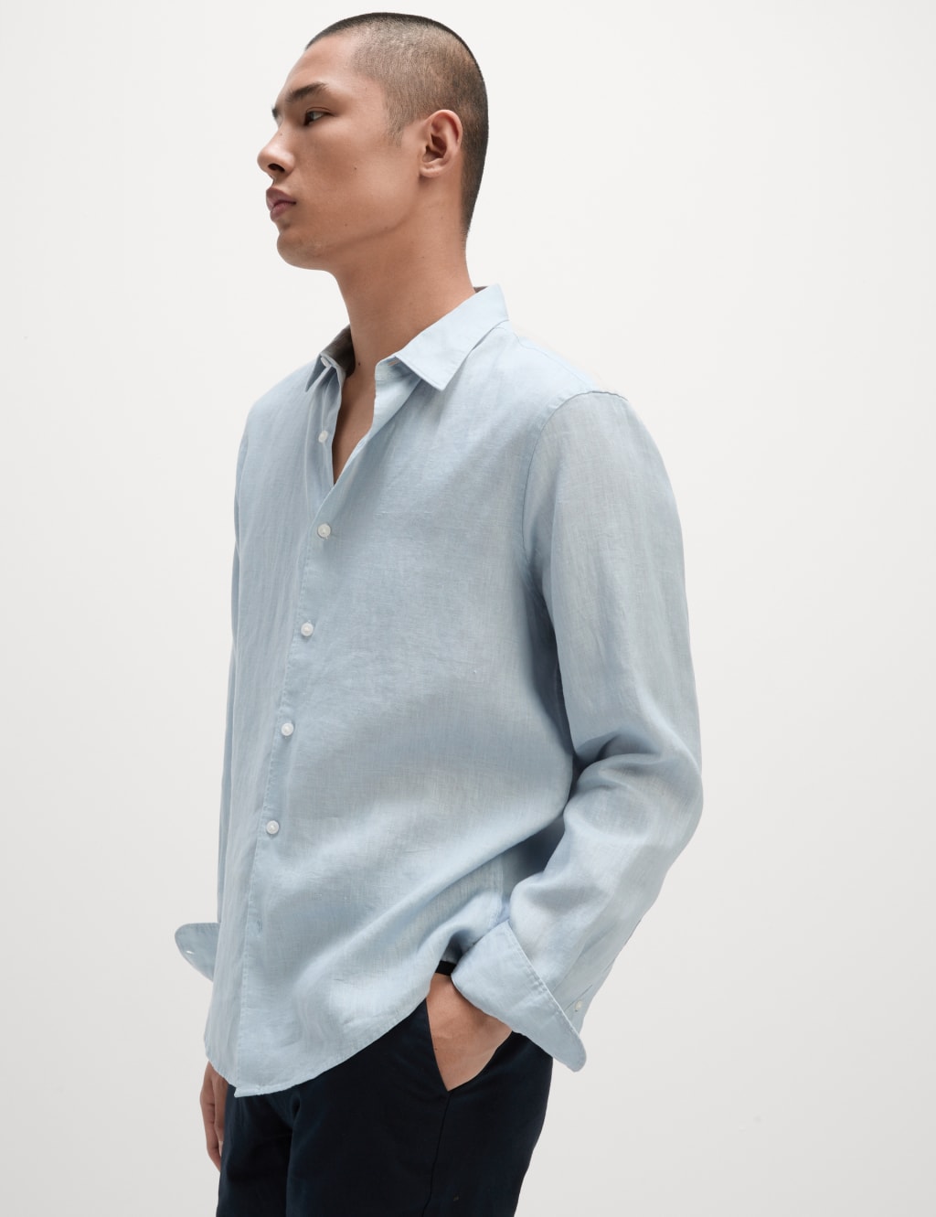 Regular Fit Pure Linen Shirt 1 of 6