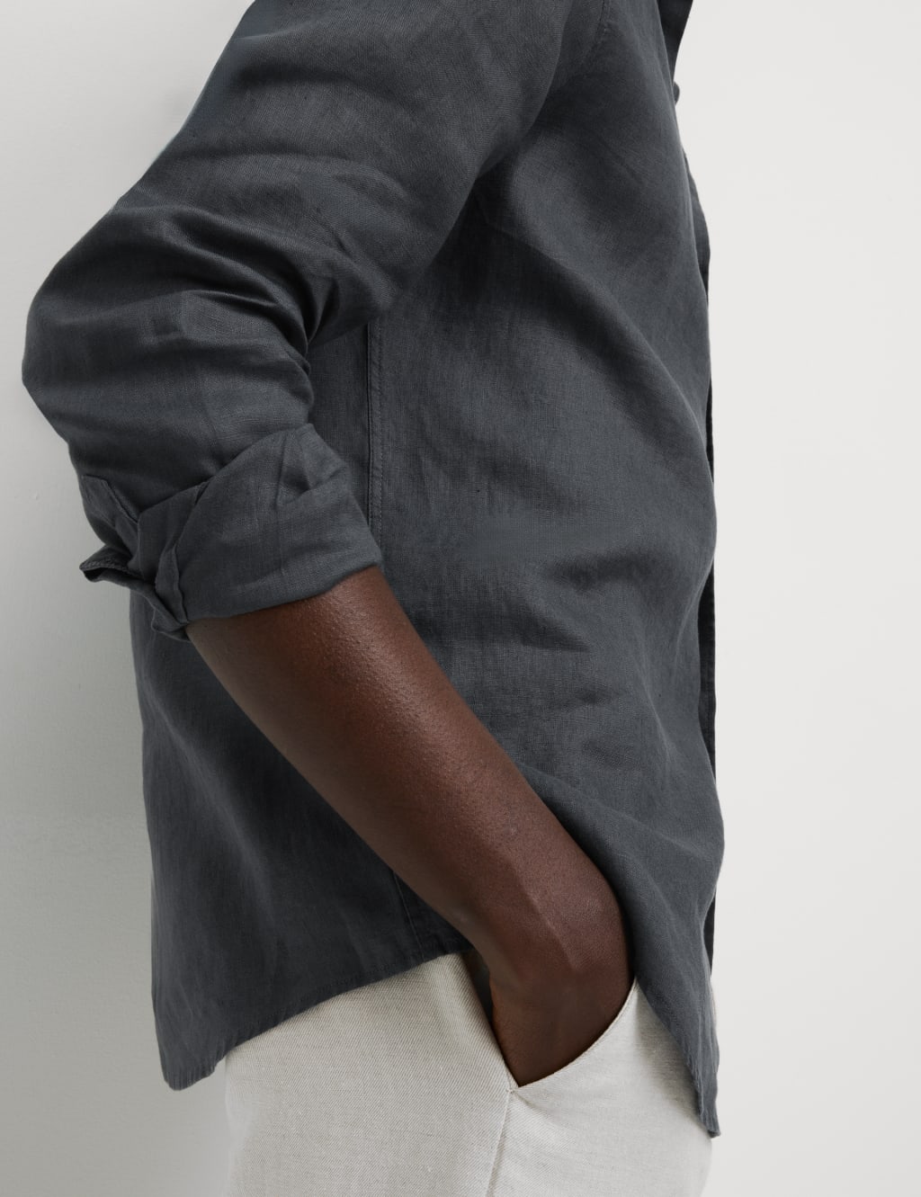 Regular Fit Pure Linen Shirt 3 of 7