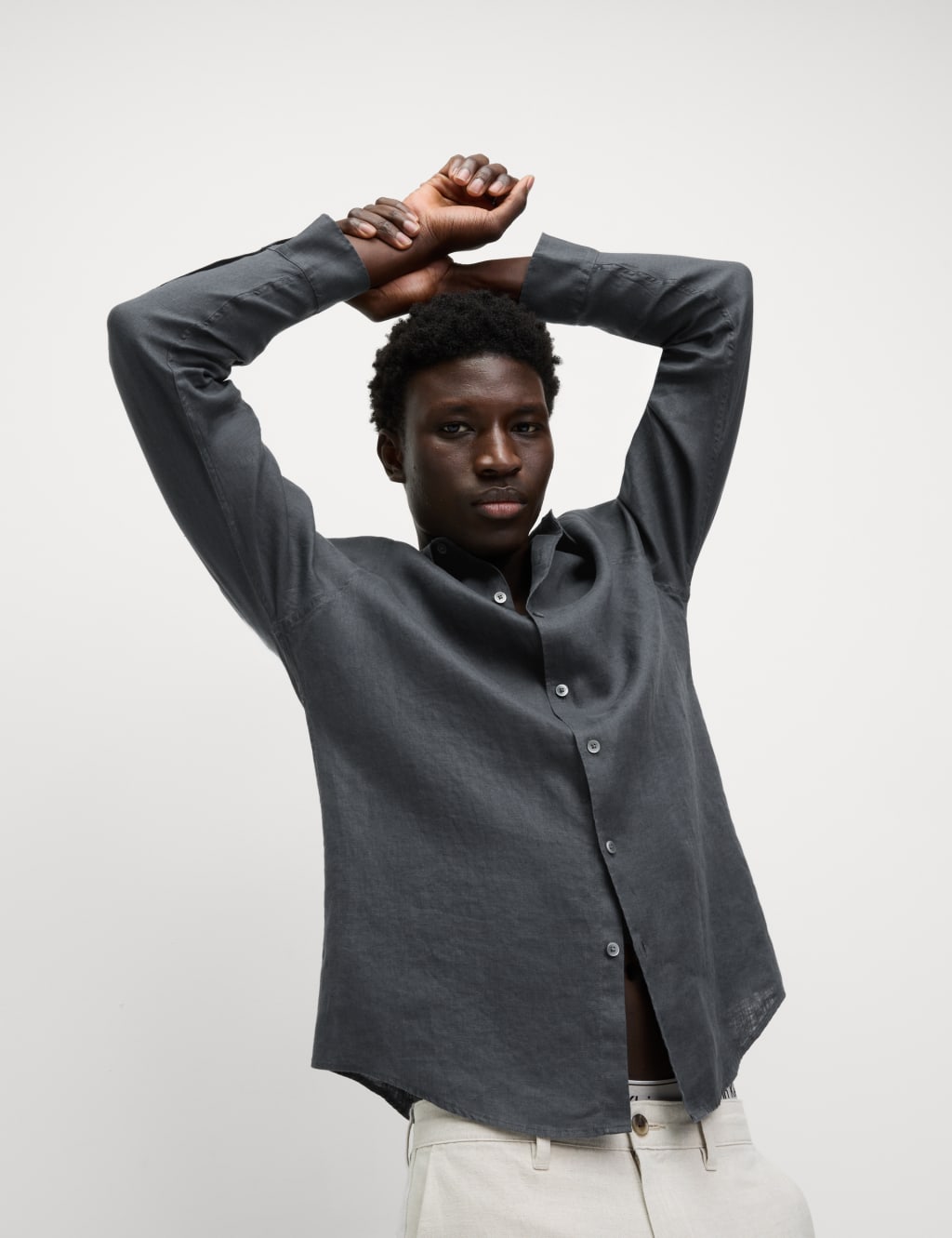 Regular Fit Pure Linen Shirt 4 of 7