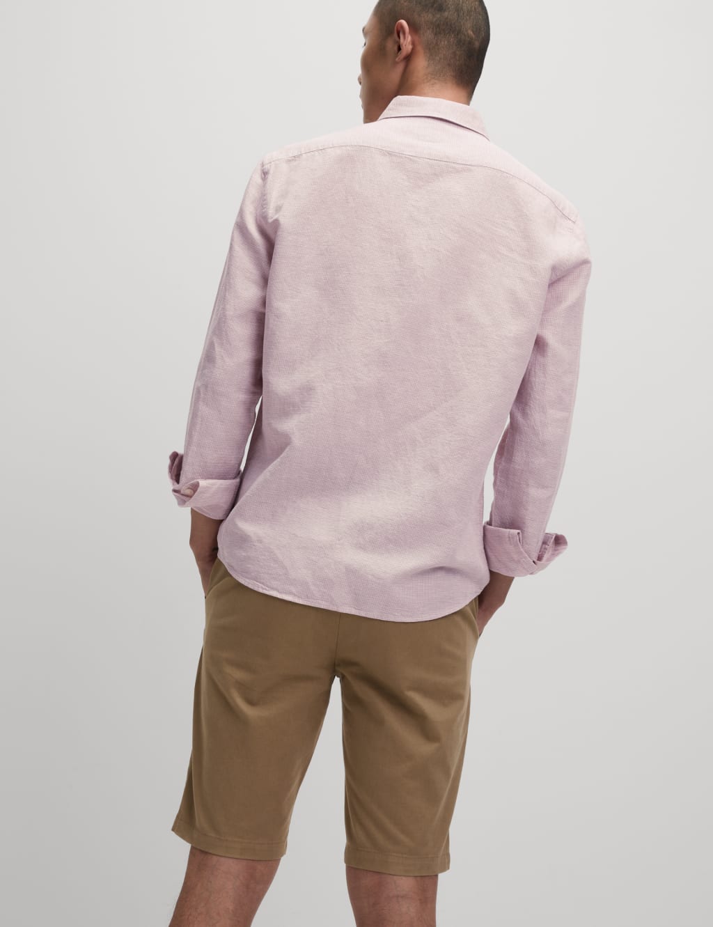 Cotton Linen Puppytooth Shirt 4 of 4