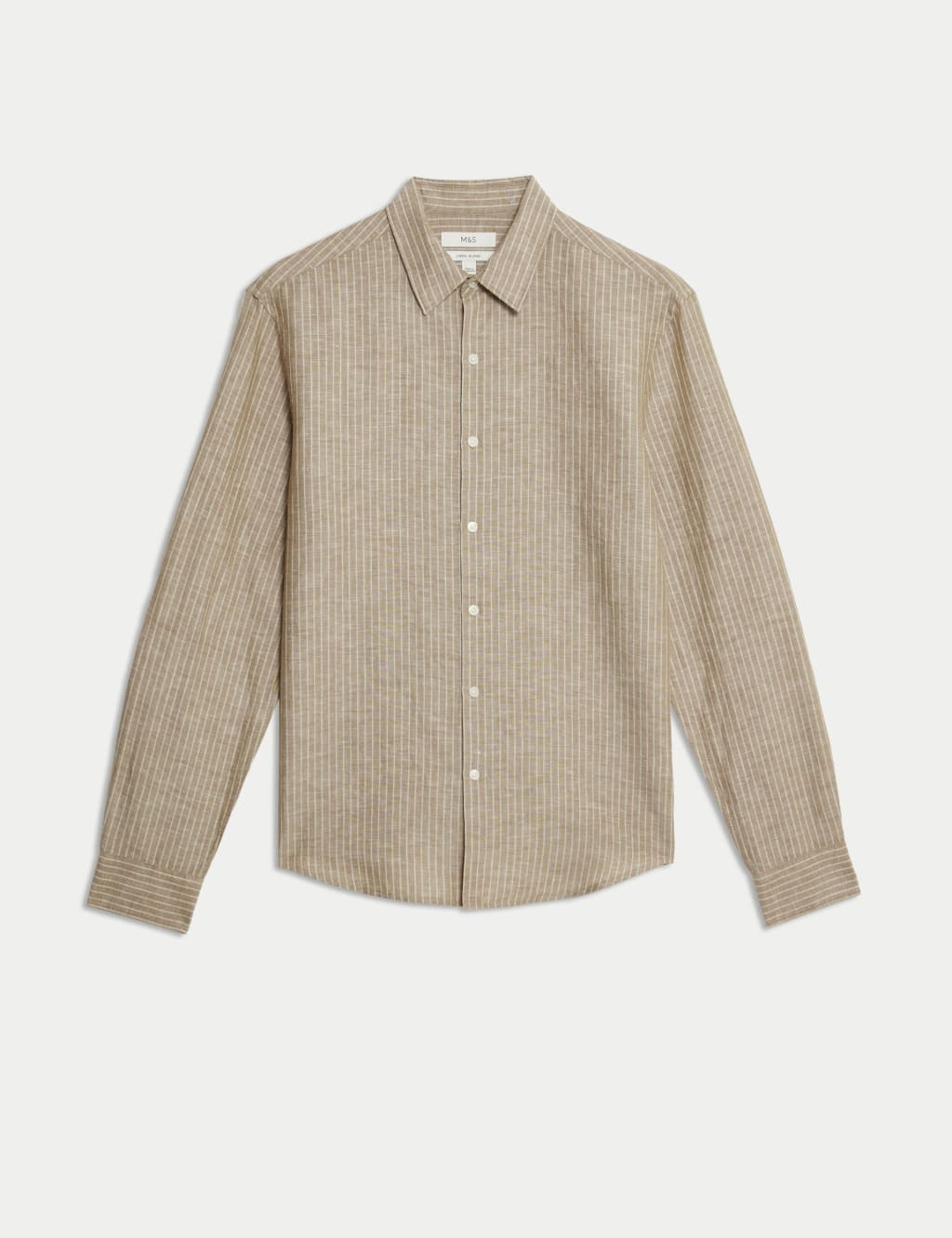 Cotton Linen Blend Striped Shirt 2 of 5