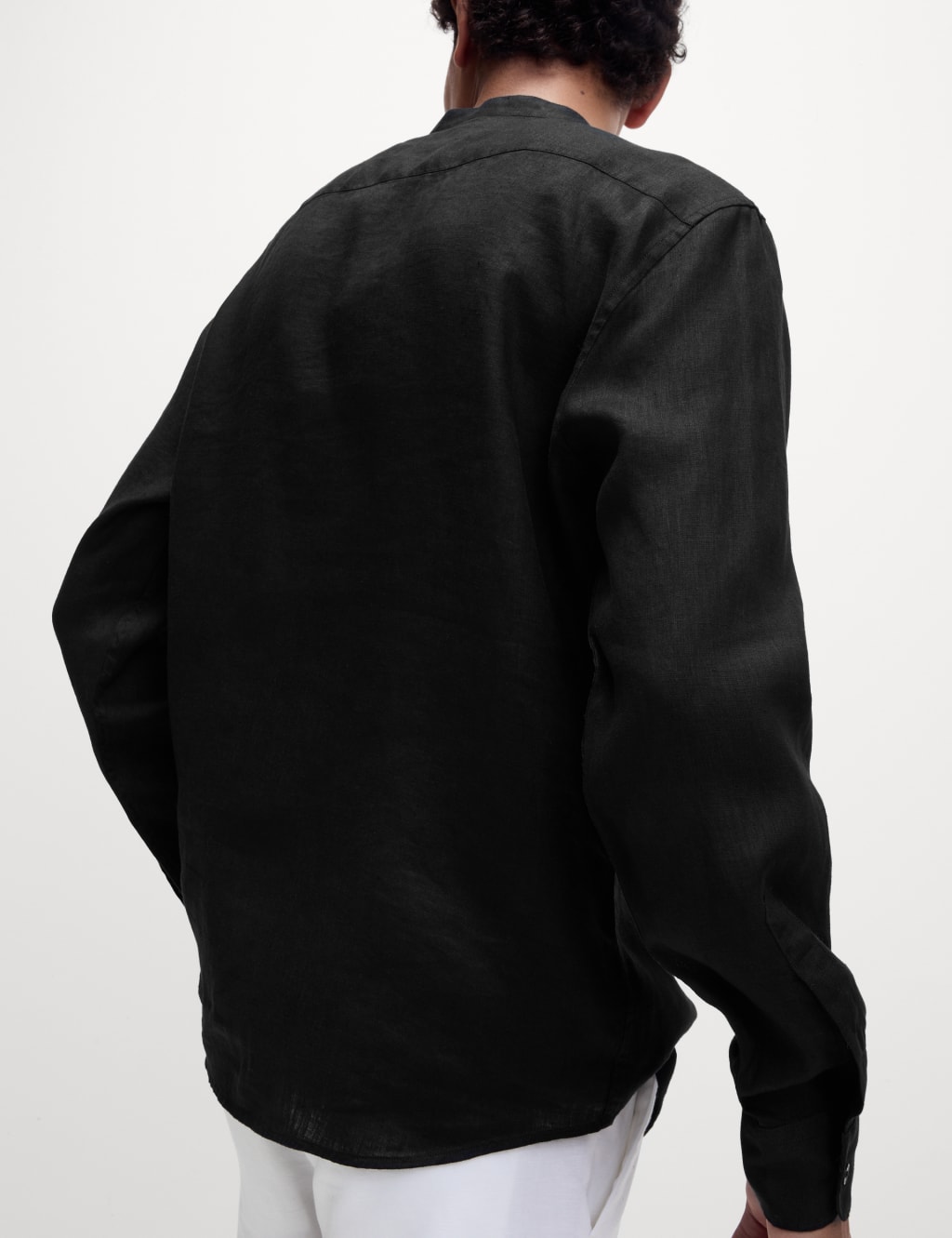 Pure Linen Grandad Collar Shirt 5 of 5