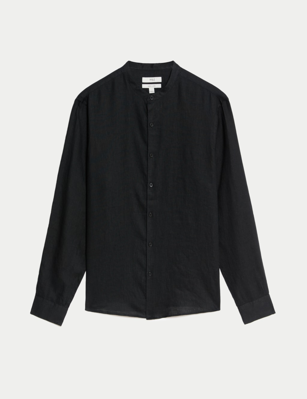 Pure Linen Grandad Collar Shirt 2 of 5