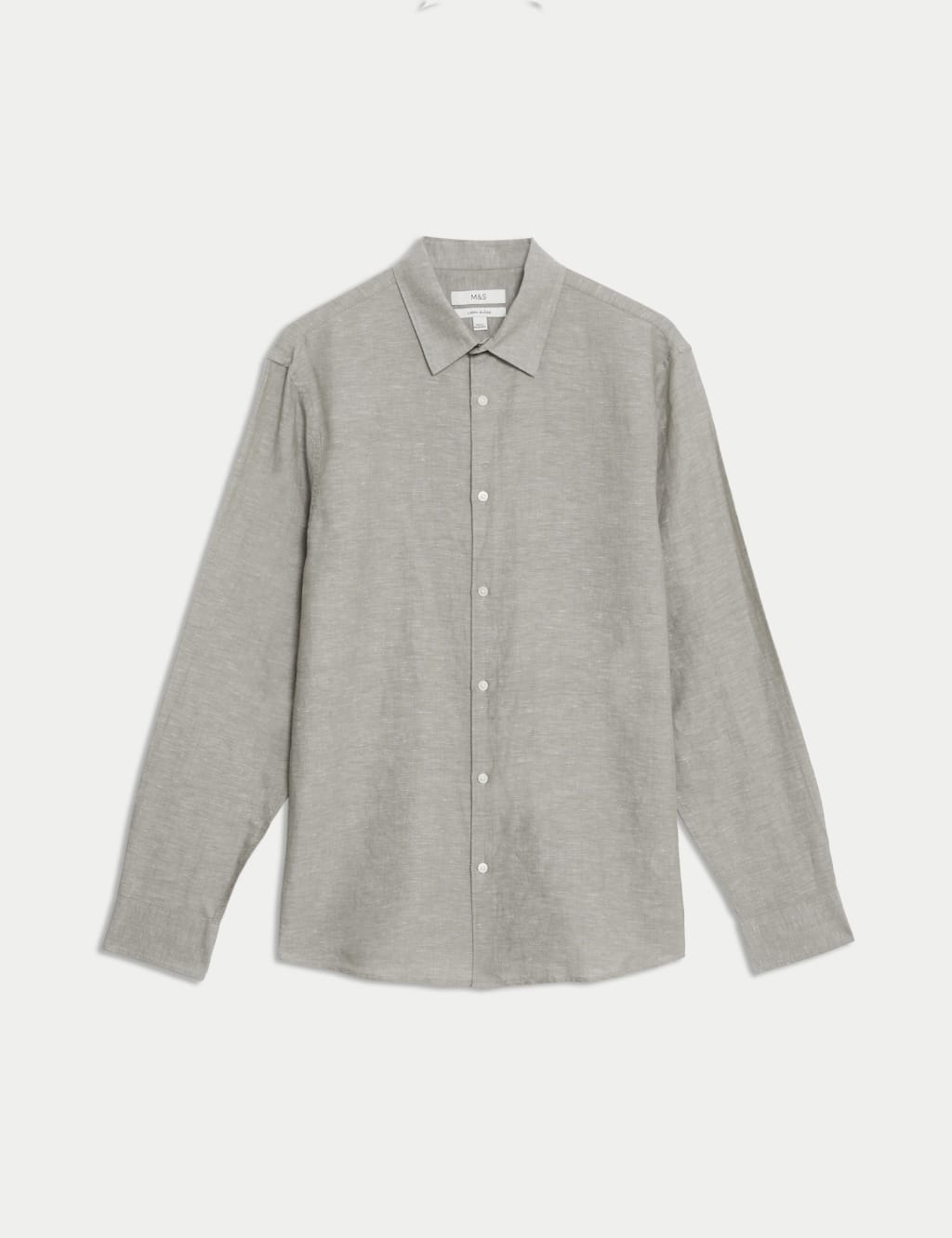 Chemise Femme En Lin Mélangé Vert Bleu (teal) Taille M - Boutonnage Devant Avec Nœud, Manches Longues, Parfait état