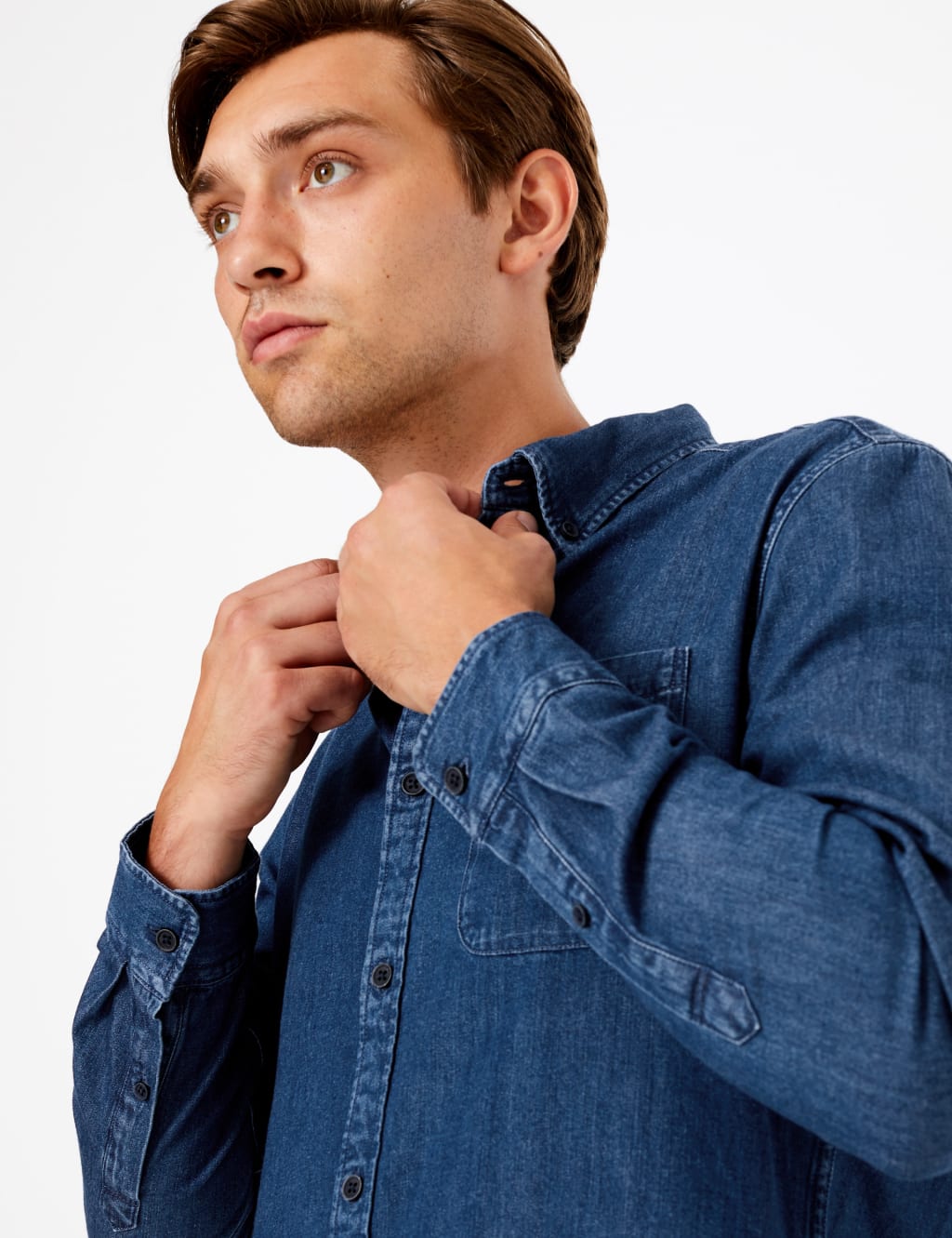 Denim Shirt M S Collection M S