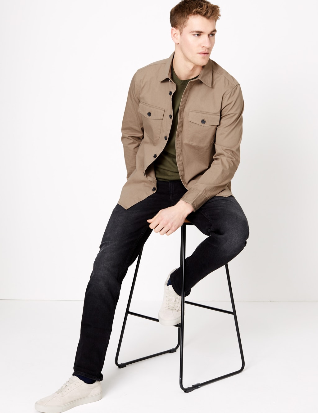 Pure Cotton Utility Overshirt 3 of 4