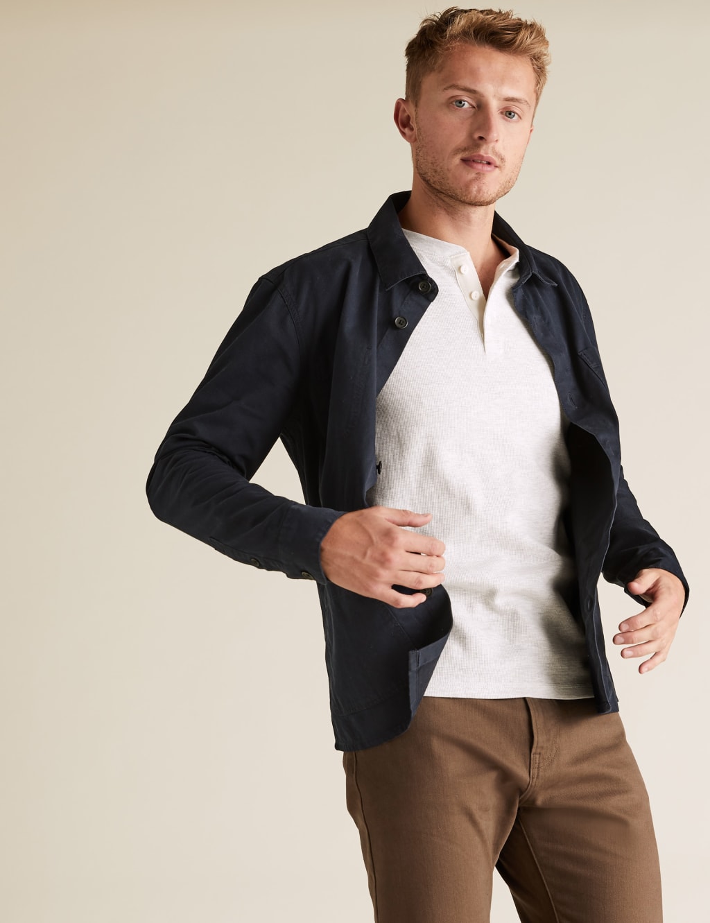 Pure Cotton Workwear Overshirt 3 of 5