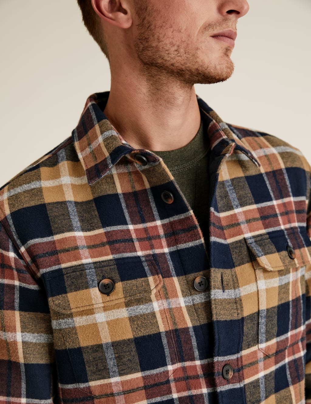 Cotton Checked Overshirt 6 of 6