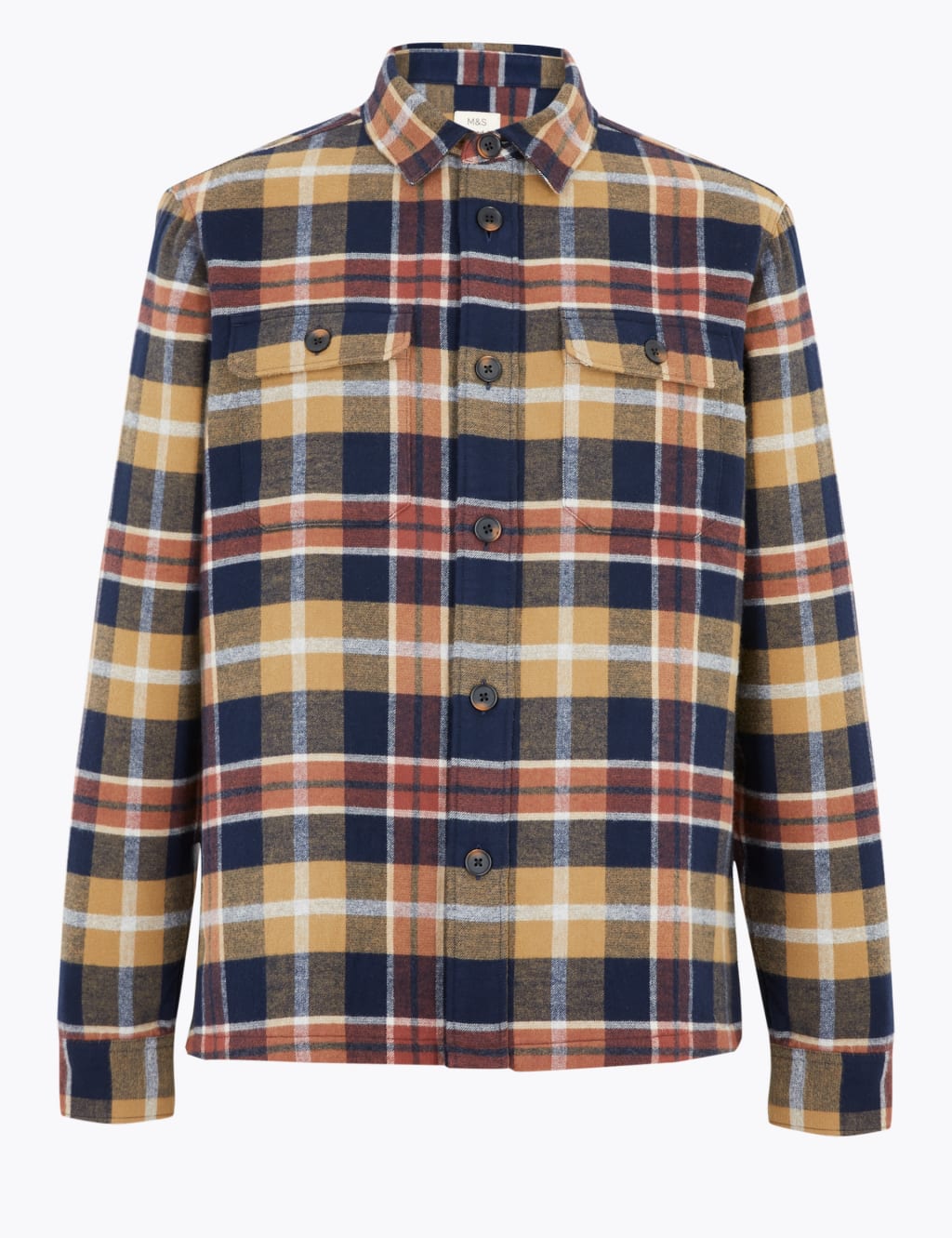 Cotton Checked Overshirt 2 of 6