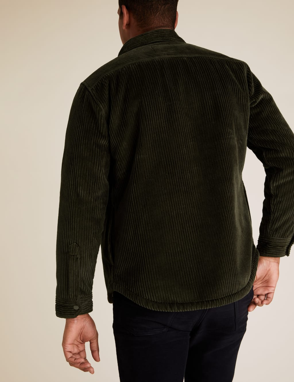 Borg Lined Corduroy Overshirt 4 of 5