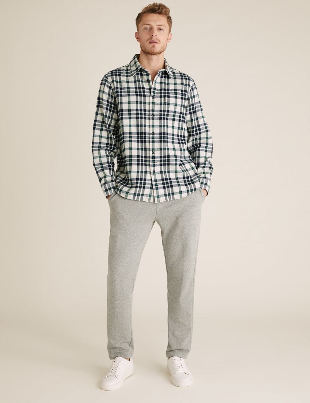 Pure Cotton Check Overshirt 2 of 2