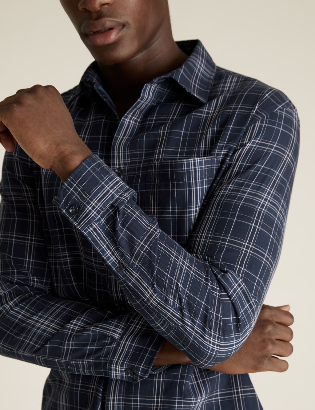 Pure Cotton Double Face Check Shirt 3 of 6