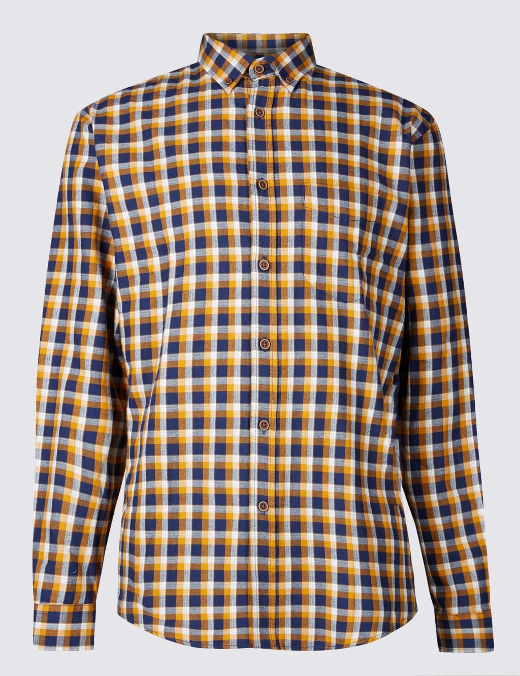 Brushed Cotton Checked Shirt 2 of 5