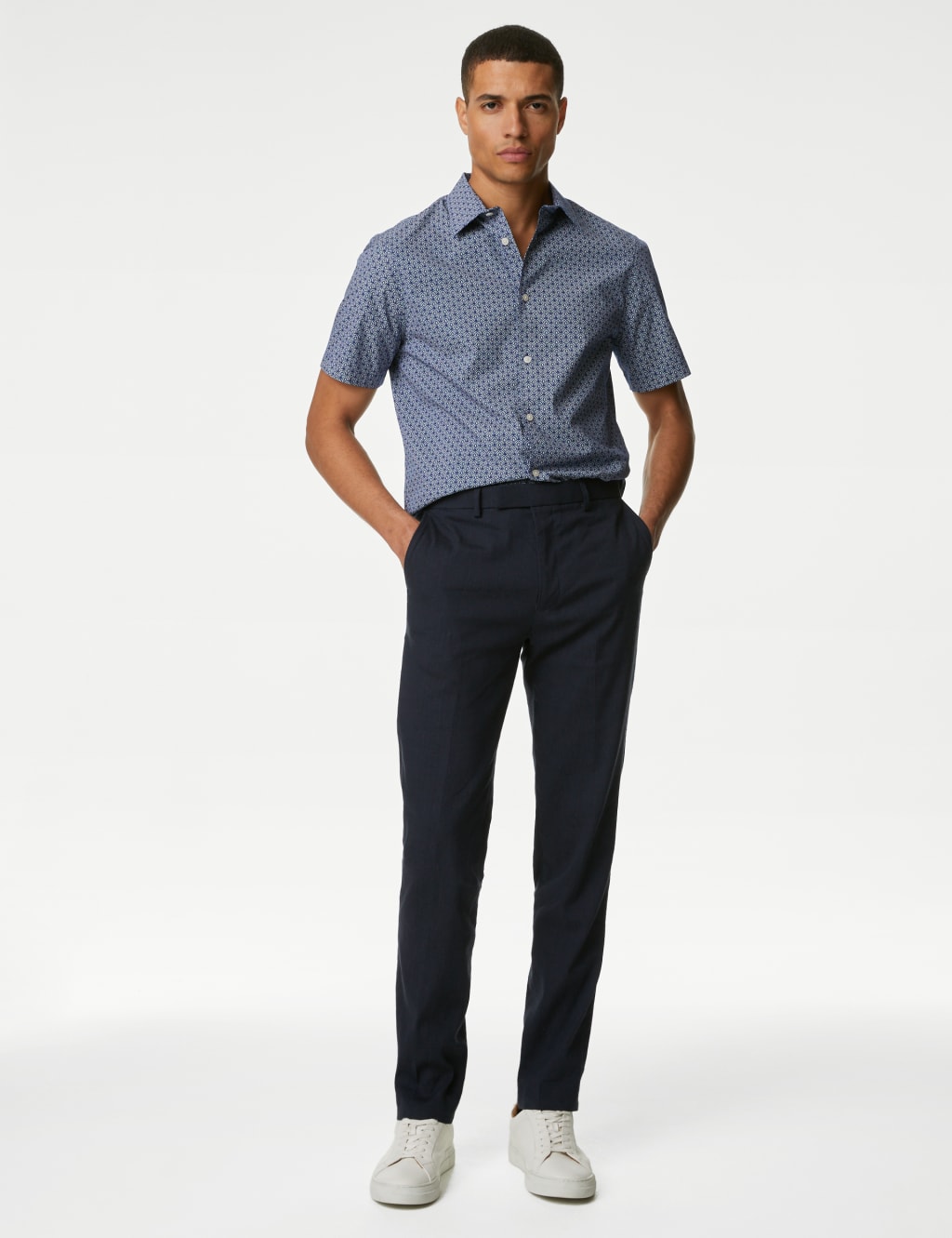 Easy Iron Pure Cotton Geometric Print Shirt 5 of 5