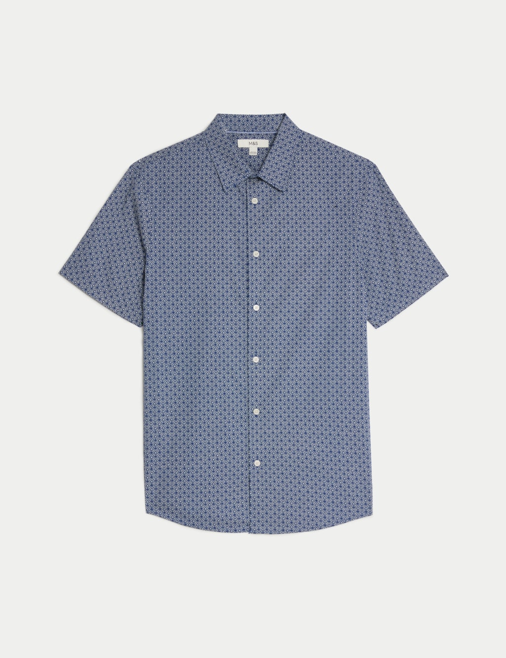 Easy Iron Pure Cotton Geometric Print Shirt 2 of 5