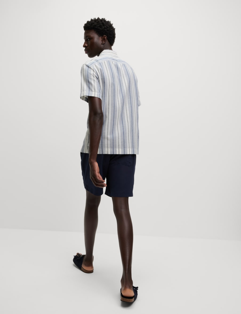 Easy Iron Pure Cotton Striped Shirt 4 of 6