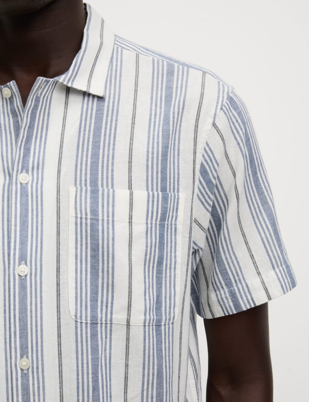 Easy Iron Pure Cotton Striped Shirt 5 of 6