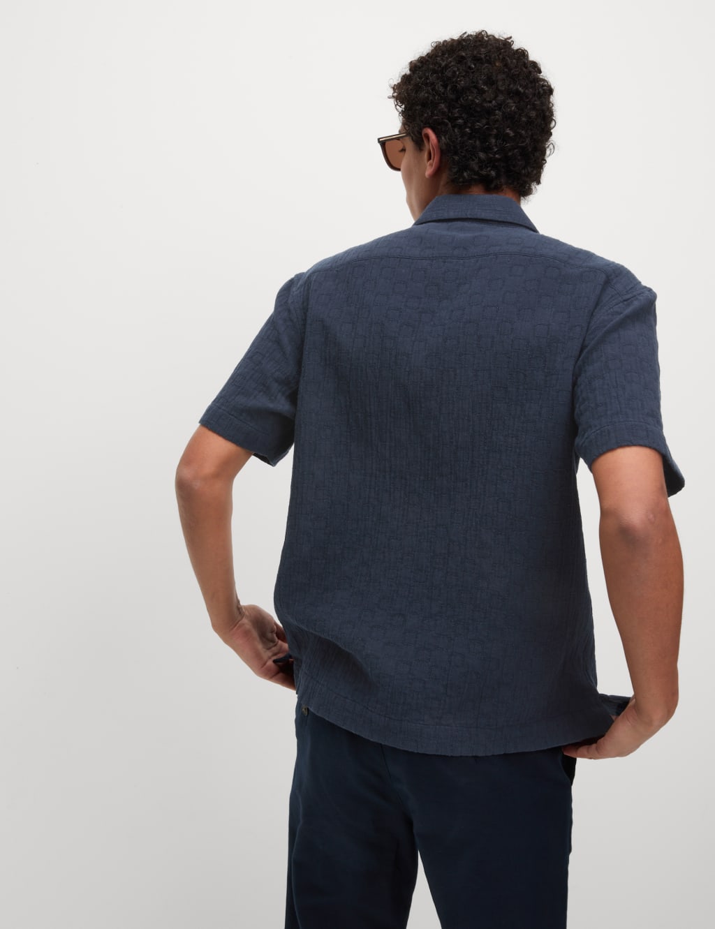 Easy Iron Pure Cotton Textured Shirt 4 of 5