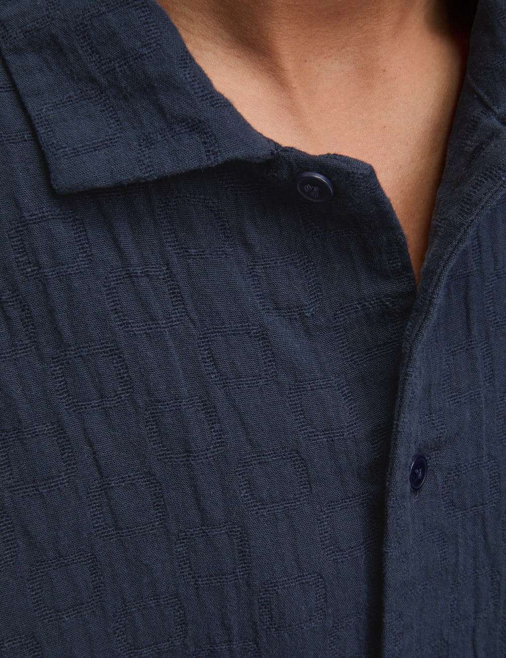 Easy Iron Pure Cotton Textured Shirt 5 of 5
