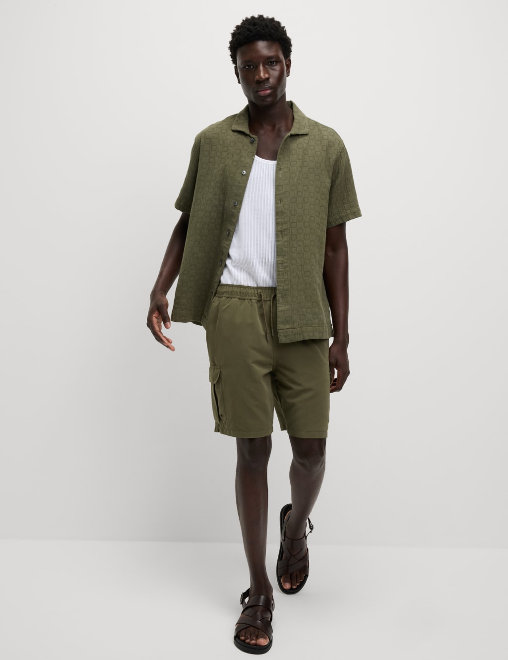 Easy Iron Pure Cotton Textured Shirt 4 of 6