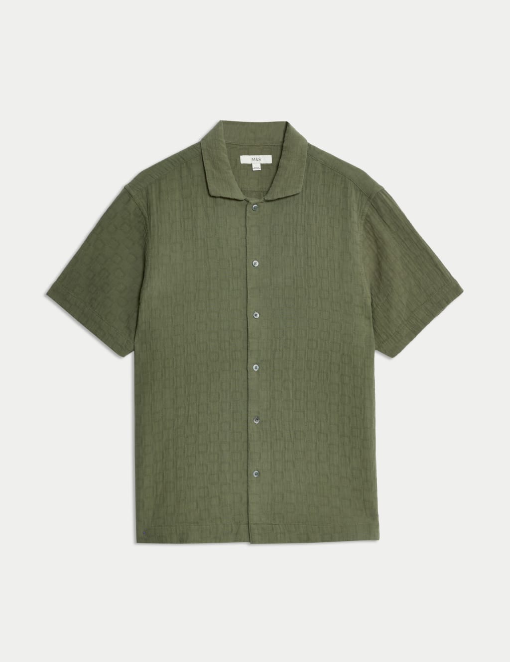 Easy Iron Pure Cotton Textured Shirt 2 of 6