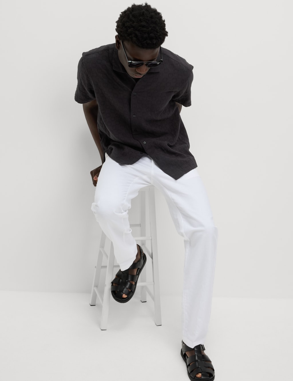 Easy Iron Pure Cotton Textured Shirt 3 of 5