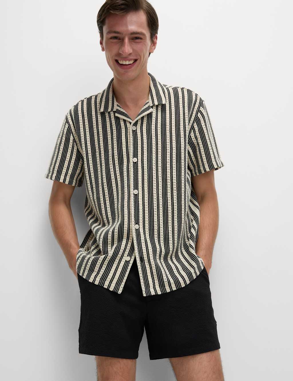 Regular Fit Cotton Rich Striped Shirt 4 of 6