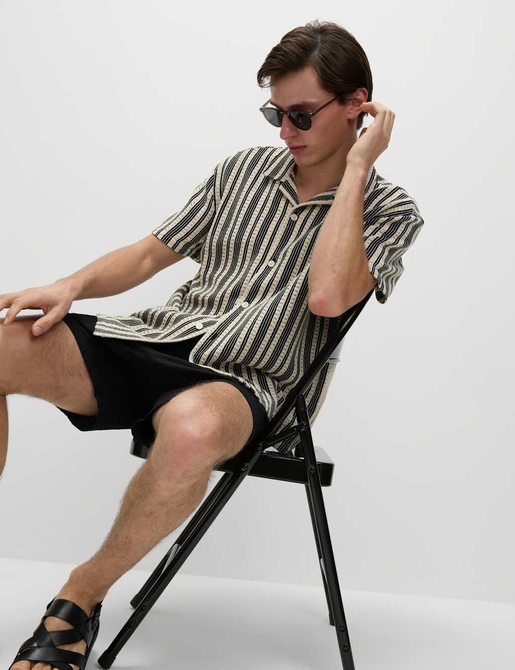 Regular Fit Cotton Rich Striped Shirt 6 of 6