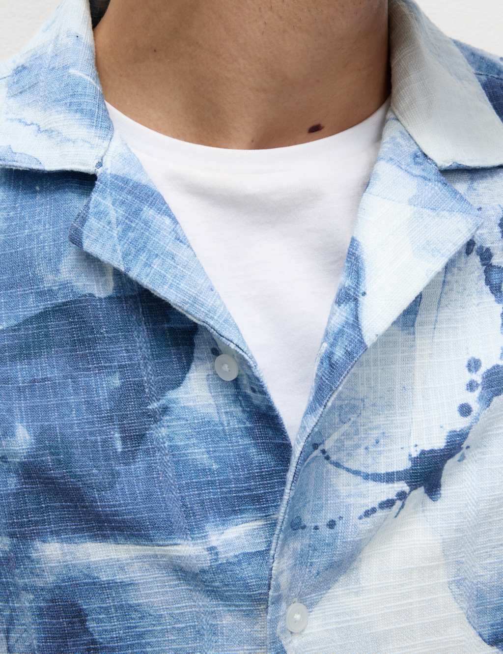 Cotton Rich Short Sleeve Cuban Collar Shirt 5 of 6