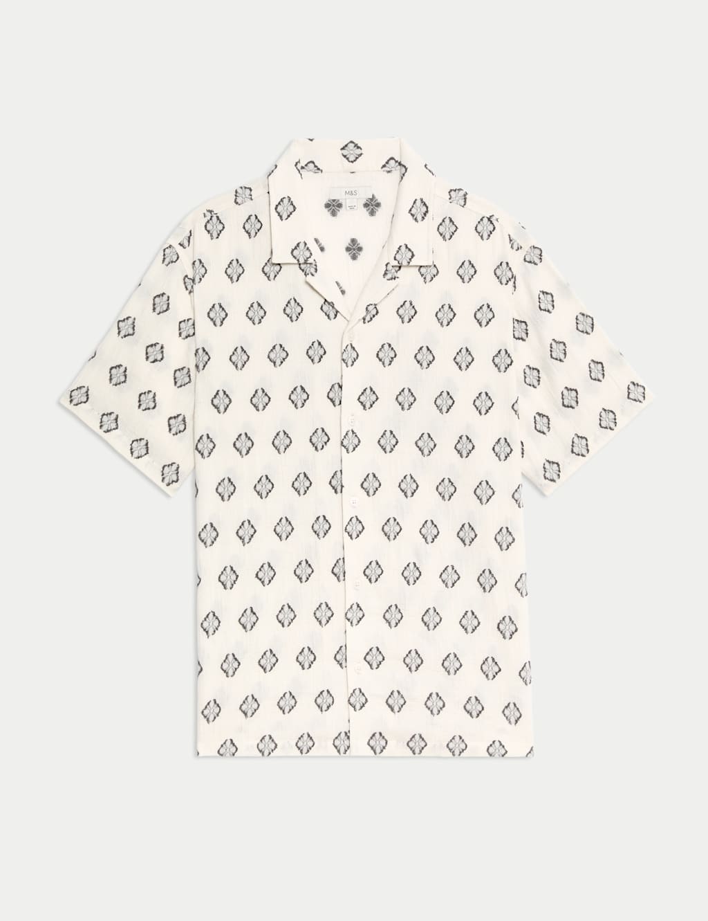 Pure Cotton Geometric Print Shirt 2 of 7