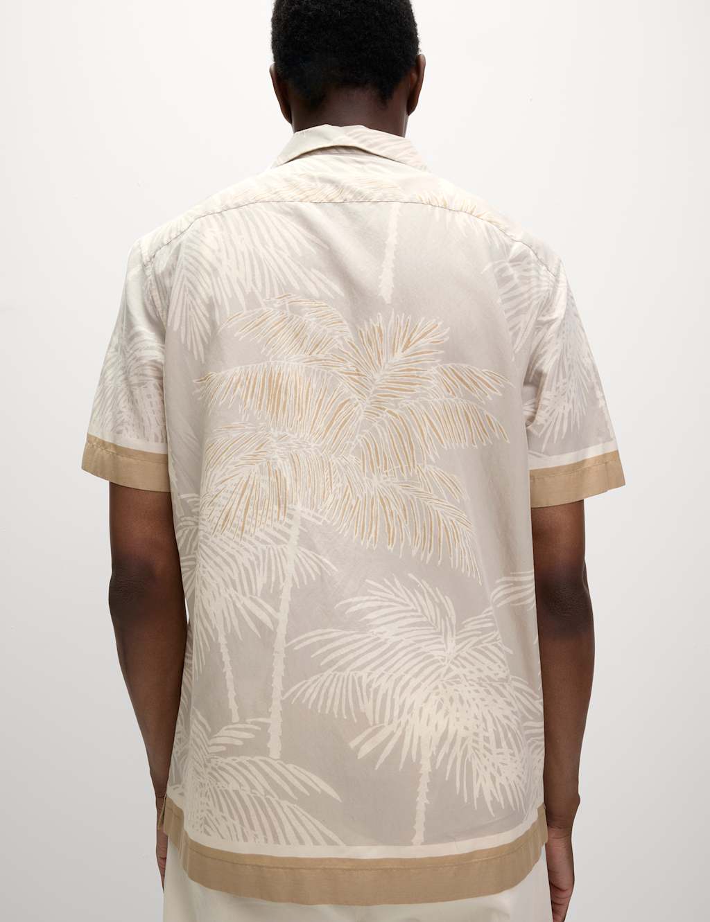 Cotton Blend Palm Print Shirt 3 of 6
