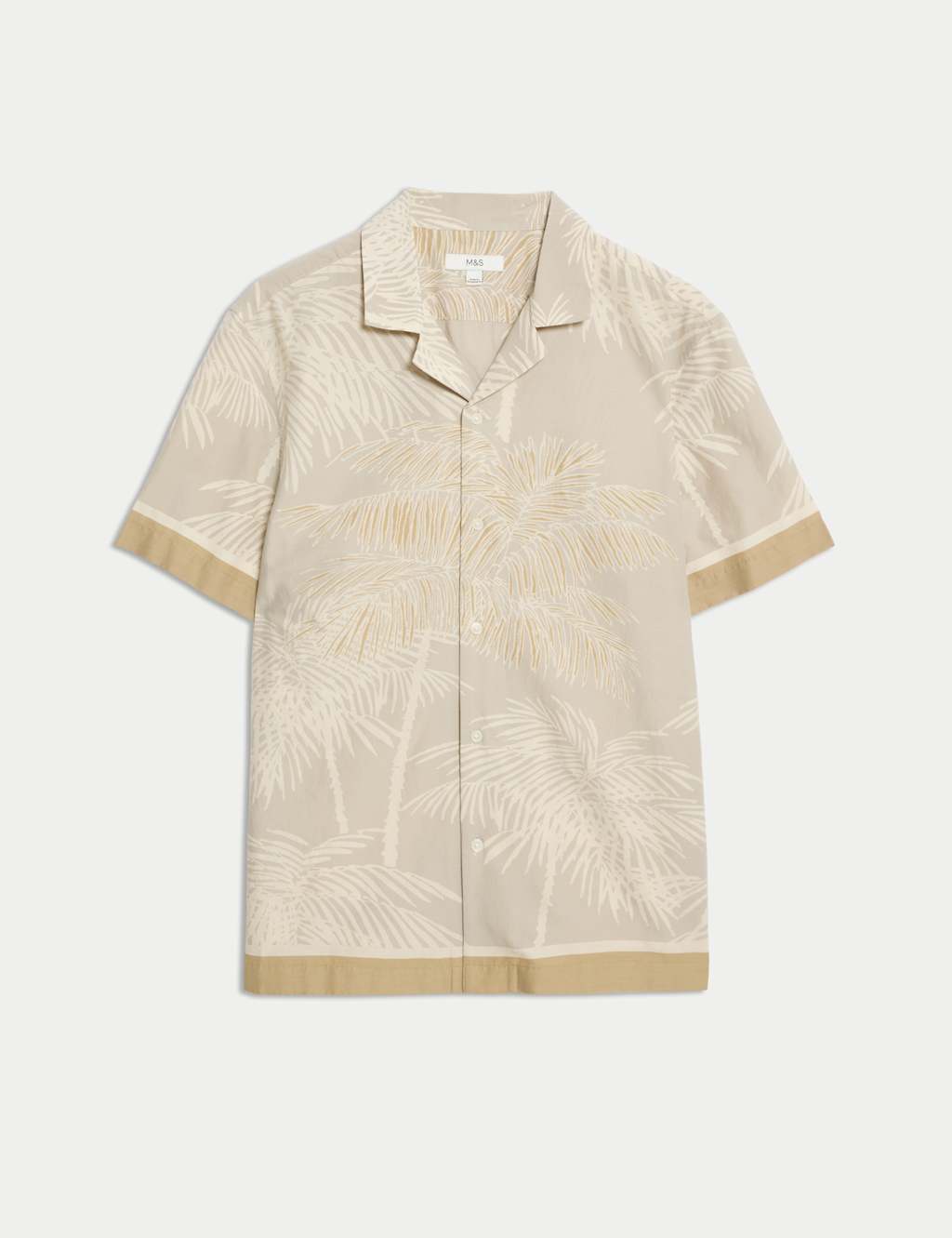 Cotton Blend Palm Print Shirt 2 of 6